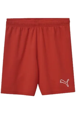 PUMA TeamRISE Short Jr Red White, 176 Mixte Enfant