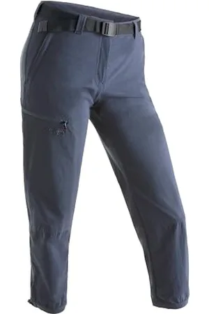 Maier Sports Lulaka 7/8, Pantalon de randonnée pour Femme, Pantalon Outdoor 7/8 déperlant pour Le Trekking et la randonnée, sans PFC, MSTRETCH Pro 4 et Dryprotec, Gris, 44