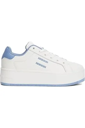 Tommy Hilfiger Femme (New) TJW Flatform Cupsole ESS EN0EN02518 Baskets, Blue (Clear Water), 41 EU