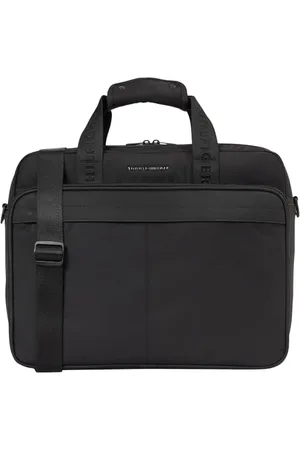 Tommy Hilfiger Sac pour Ordinateur Portable Homme Repreve à Bandoulière, Noir (Black), Taille Unique