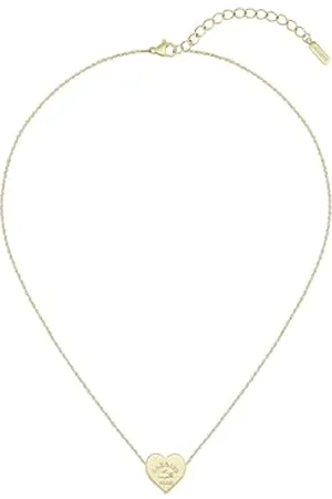 Lacoste Collier en chaîne pour Femme Collection LOVE MY CROC en Or Jaune avec un Pendentif en Forme de Cœur - 2040399