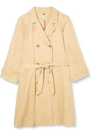 Tommy Hilfiger Manteau Femme Trench-Coat, Beige (Harvest Wheat), 52