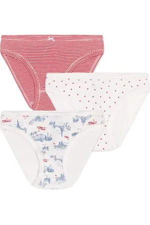 Petit Bateau A0D2E Culottes, , 4 Ans (Lot de 3) Fille