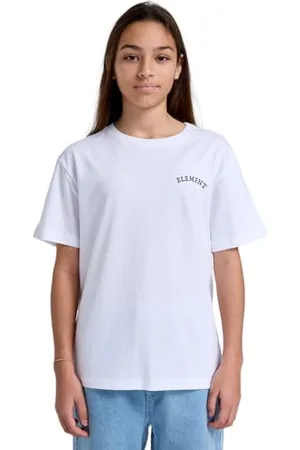 Element Firewater - T-Shirt à Manches Courtes - Garçon Enfant 8-16 - Blanc.