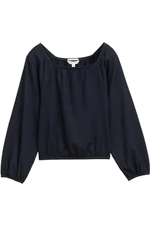 TOM TAILOR 1045265 Blouse, 10668 – Sky Captain Blue, 128 Fille