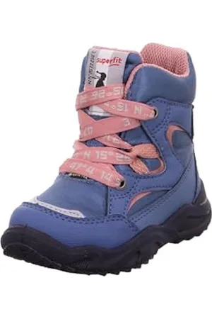 Superfit Garçon Fille Glacier Gore-Tex à Rembourrage Chaud Après-Ski, Bleu/Rose 8010, 22 EU Large