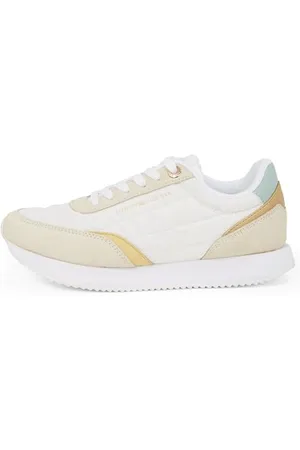Tommy Hilfiger Baskets de Running Femme Essential Sportives, Multicolore (Ancient White/Muslin), 39