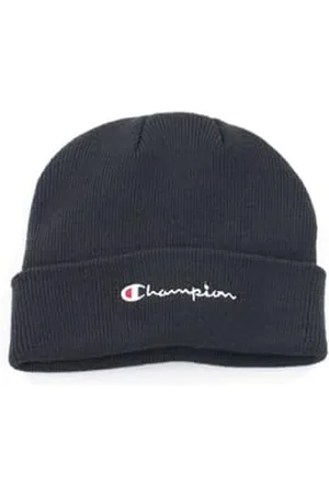 Champion Junior Caps (806070) -Recycled Acrylic Knitted Yarn Embroidered Script Logo Bonnet, , Taille Unique Mixte Enfant
