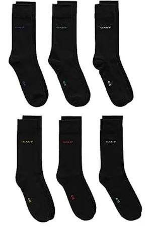 GANT SOFT COTTON SOCKS 6-PACK, Chaussettes Homme, Black