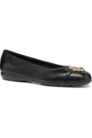 Geox Femme D ANNYTAH B Ballerines Plates, Black, 39.5 EU