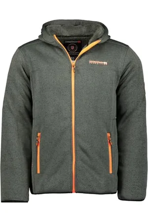 Geographical Norway Trombone Men Polaire Epaisse Homme Chaude Fermeture Zip - Veste Sweats Hiver Chaud Hommes Doux - Sweat Doublure Longues Manches - Ideal Automne Hiver ( L)