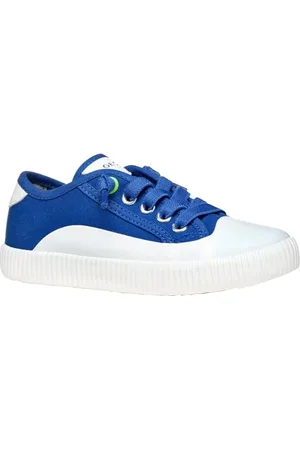 Geox J TIPPESTE Boy A Basket, Royal/Lime Green, 33 EU