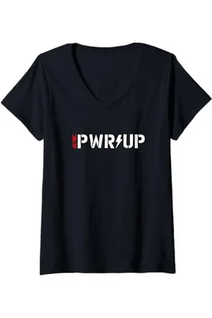 AC/DC Femme PWR UP 2025 Tour européen T-Shirt avec Col en V