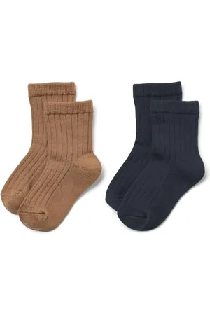 WHEAT Unisex 2 PK Wolle Rib Socken Vilde Chaussettes, , 21-24 Mixte Enfant