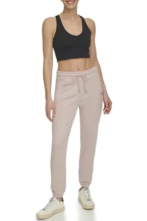 DKNY Metallic Logo Everyday Sweatpant Pantalon de survêtement, , S Femmes