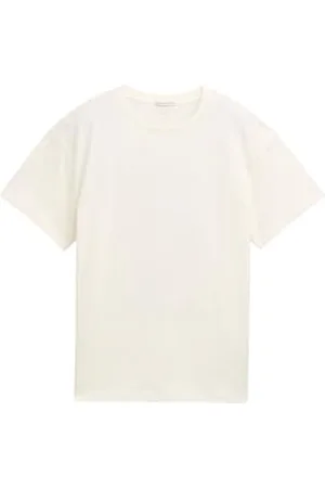 TOM TAILOR 1045241 T-Shirt, 12906 – Wool White, 128 Garçon