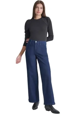 DKNY High Rise Wide Leg Trousers Pantalon, , 25 Femmes