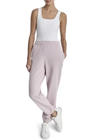 DKNY Rhinestone Logo High Waist Jogger Pantalon de survêtement, , M Femmes