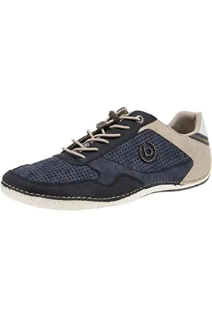 Bugatti Homme Baskets décontractées à Semelle Souple, Chaussures à Lacets avec Mousse à mémoire de Forme, Lacets élastiques, , 45 EU