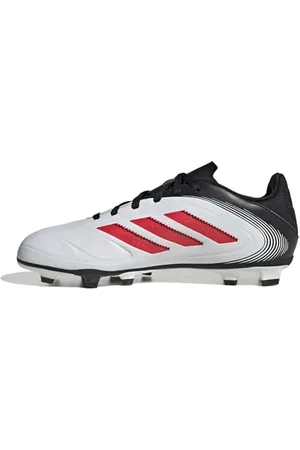 adidas Copa Pure III Club FG/MG Football Boots Kids Chaussures, Cloud White/Lucid Red/Core Black, 32 EU