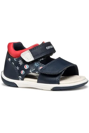 Geox Bébé garçon B Sandal ZAPITO Boy, Navy/Red, 19 EU