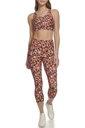 DKNY Printed High Waist Cropped 21 inches Tight Leggings, , XXS Femmes