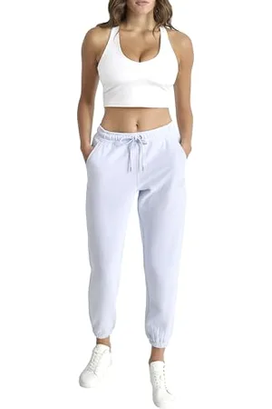 DKNY Varsity Embroidered Logo Relaxed Jogger with Pockets Jogging, , XS Femmes