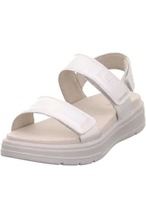Legero Femme Sunwalker Sandale Plate, Argent métallisé Autre 9250, 36 EU