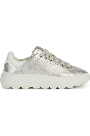 Geox Femme D SPHERICA EC4.1 C Basket, Gold/Optic White, 37 EU