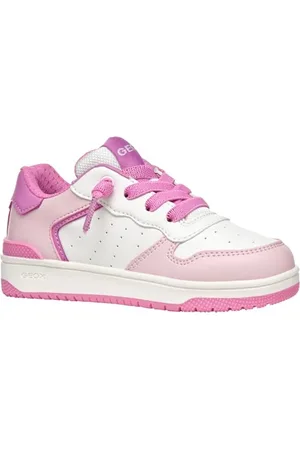 Geox J WASHIBA Girl D Basket, Lt Pink/Fuchsia, 33 EU