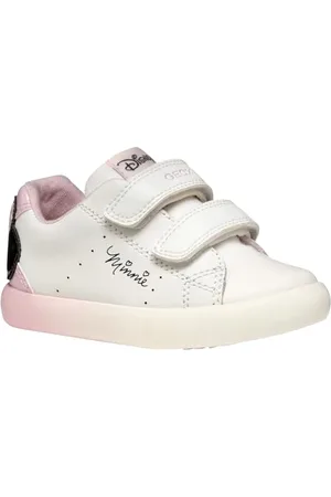 Geox Garçon Fille B GISLI Girl D Basket, White/Pink, 25 EU