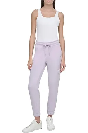 DKNY Mini Stud Logo Slim Fit Cargo Jogger with Pockets Jogging, , L Femmes
