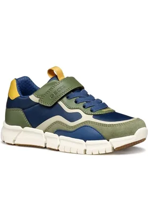 Geox J FLEXYPER Boy A Basket, Military/Blue, 29 EU