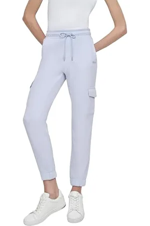 DKNY Mini Stud Logo Slim Fit Cargo Jogger with Pockets Jogging, , L Femmes
