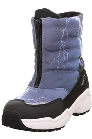 Superfit Culusuk 2.0 Warm gefütterte Gore-Tex Botte de Neige, Schwarz/Blau 0010, 34 EU Large