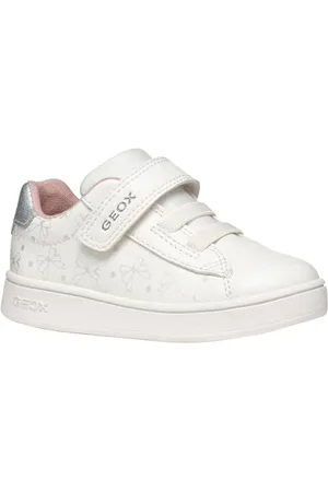 Geox Garçon Fille B ECLYPER Girl A Basket, Optic White/Silver, 27 EU