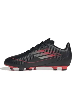 adidas F50 Club Football Boots FG/MG Kids Chaussures, Core Black/Iron Metallic/Lucid Red, 21 EU