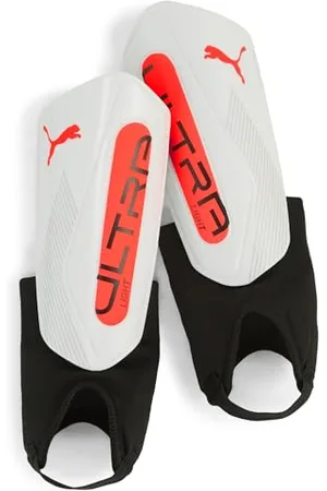 PUMA ULTRA Light Ankle, Protège-tibias Unisexe, White-Glowing Red, XS - 030991