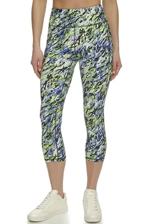 DKNY Printed High Waist Cropped 21 inches Tight Leggings, , XS Femmes
