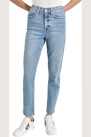 DKNY HR Slim/Strt W/Studs Pantalon, , 28 Femmes
