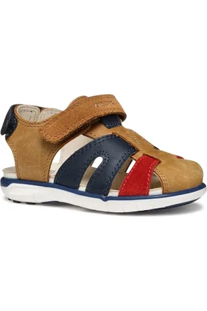 Geox Bébé garçon B Sandal Delhi Boy A, Whisky/Red, 20 EU