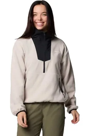 Columbia Sequoia Grove Pull en Polaire Semi-zippé pour Femme Gris foncé Taille S