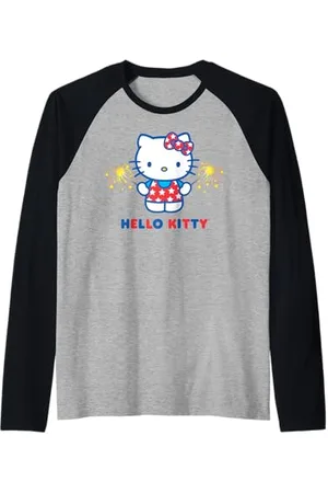 Hello Kitty Sparklers Manche Raglan