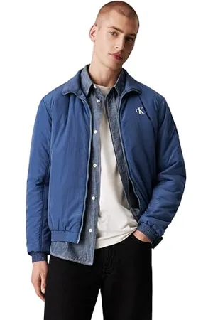 Calvin Klein Jeans Homme PADDED HARRINGTON J30J325592, Blue (Blue Coast), S