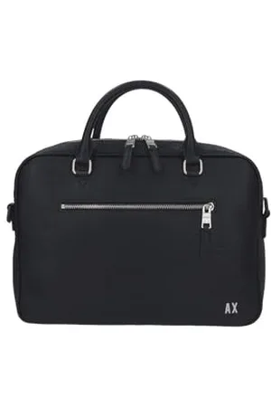 Armani Exchange Elba, Essential, Logo All Over, Double Zip Closure, Mallette à Lettres Hommes, , Taille Unique