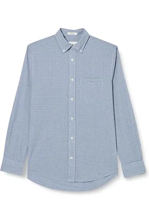 GANT Reg Poplin Micro Vichy T-Shirt Chemise, , XL Hommes