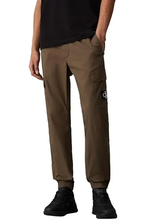 Calvin Klein Pantalon Cargo Homme Skinny Fit avec Poches, Vert (Tarmac), 36W