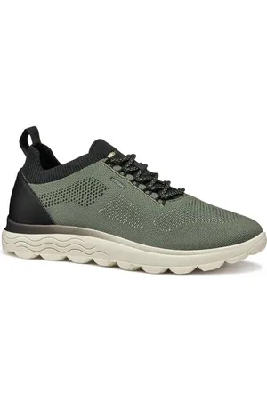 Geox Homme U SPHERICA E Basket, DK Green/Black, 47 EU