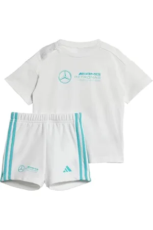 adidas UNISEX KIDS MERCEDES - AMG PETRONAS FORMULA ONE TEAM DNA BABY JOGGER SHORT SLEEVE