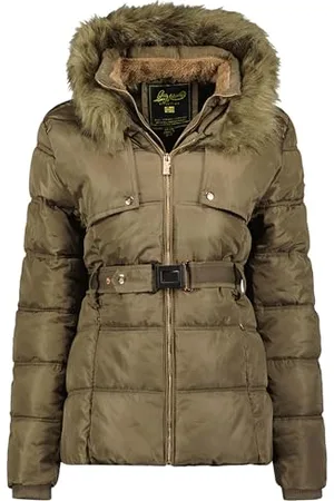 Geographical Norway Diamentera Lady Short Veste Coupe Vent Femme Outdoor - Blouson Deperlant Manches Longues Femmes - Manteau Pluie Randonnee Saison Printemps Ete Automne Hiver ( L)